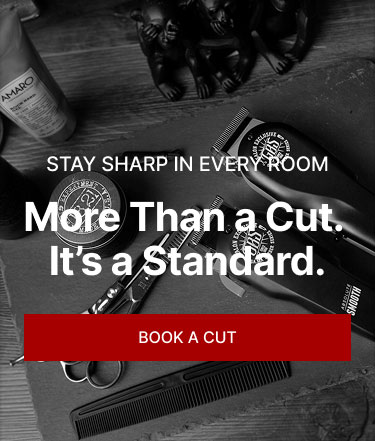 Mobile hero screen capture of barber site.